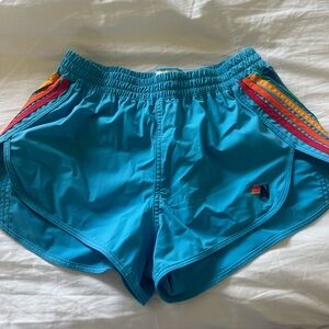 Aviator nation Flex Board Shorts- Neon Blue- Size small